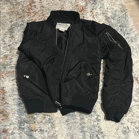 Black Bomber Jacket - Picture 1 of 4